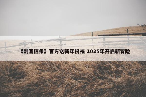 《刺客信条》官方送新年祝福 2025年开启新冒险