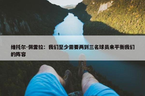 维托尔-佩雷拉：我们至少需要两到三名球员来平衡我们的阵容