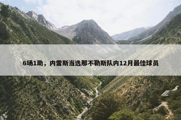 6场1助，内雷斯当选那不勒斯队内12月最佳球员