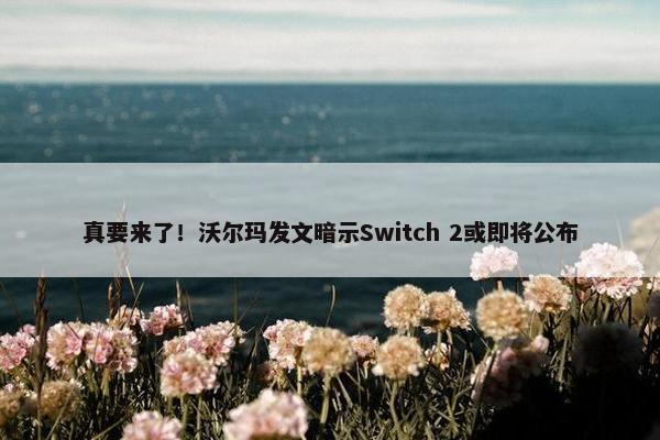 真要来了！沃尔玛发文暗示Switch 2或即将公布