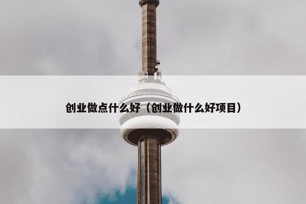 创业做点什么好（创业做什么好项目）