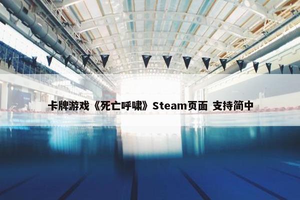 卡牌游戏《死亡呼啸》Steam页面 支持简中