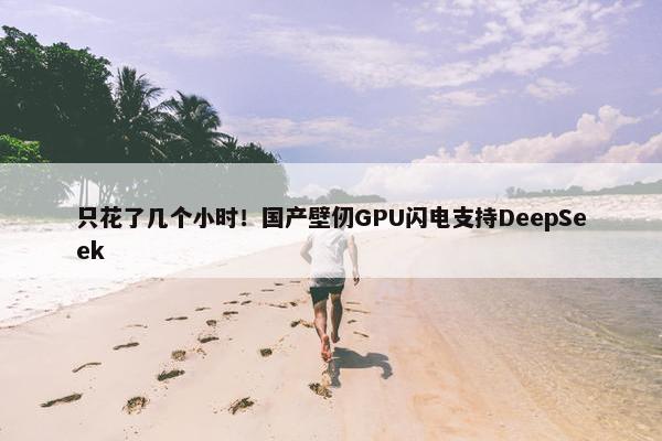 只花了几个小时！国产壁仞GPU闪电支持DeepSeek