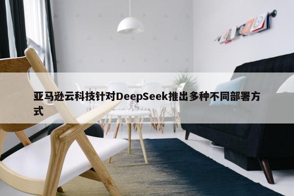 亚马逊云科技针对DeepSeek推出多种不同部署方式