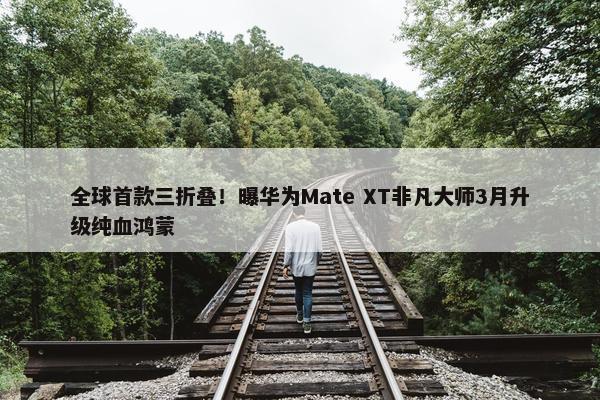 全球首款三折叠！曝华为Mate XT非凡大师3月升级纯血鸿蒙