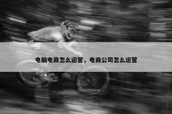 电脑电商怎么运营，电商公司怎么运营