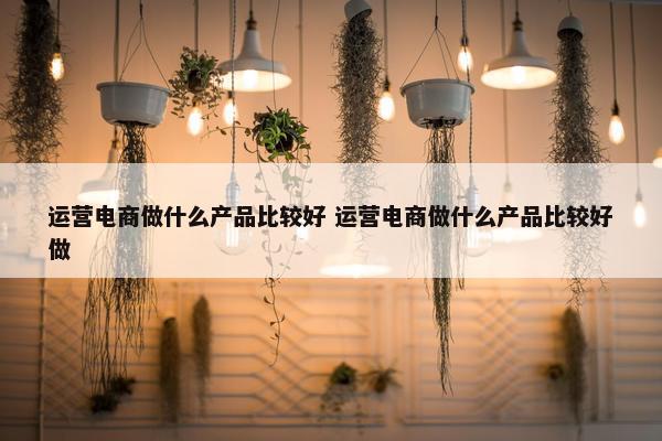 运营电商做什么产品比较好 运营电商做什么产品比较好做