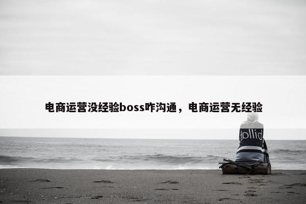 电商运营没经验boss咋沟通，电商运营无经验