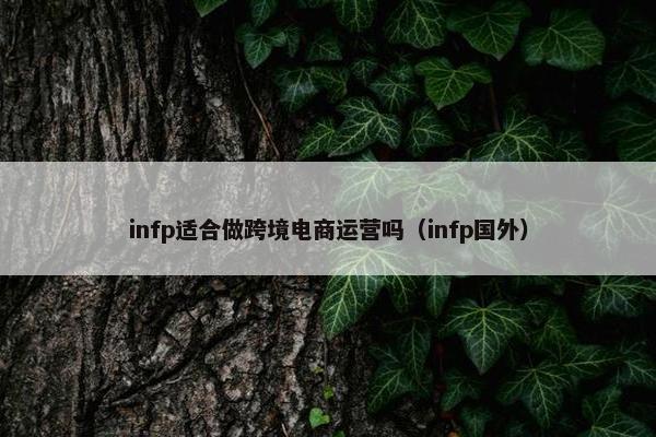 infp适合做跨境电商运营吗（infp国外）