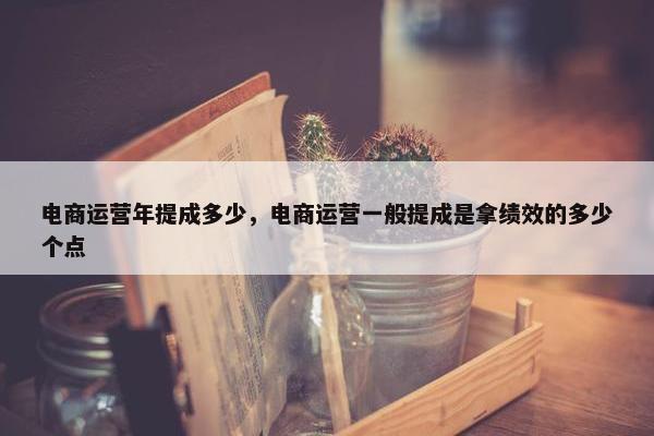 电商运营年提成多少，电商运营一般提成是拿绩效的多少个点