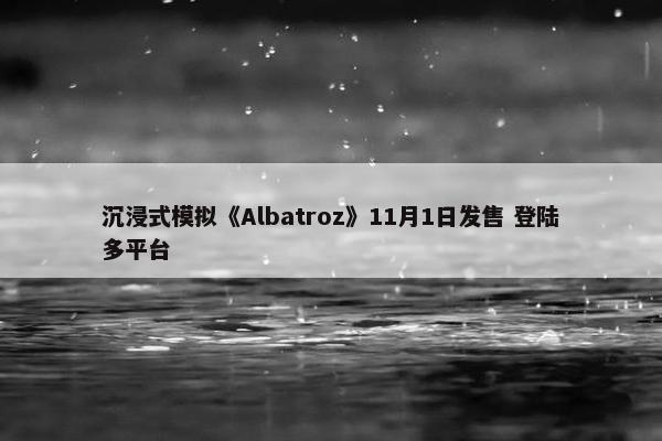 沉浸式模拟《Albatroz》11月1日发售 登陆多平台