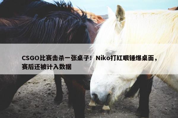 CSGO比赛击杀一张桌子！Niko打红眼锤爆桌面，赛后还被计入数据