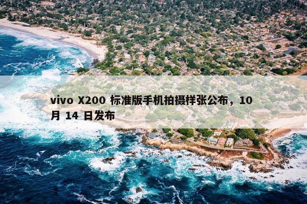 vivo X200 标准版手机拍摄样张公布，10 月 14 日发布