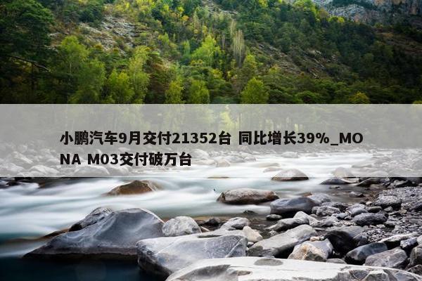 小鹏汽车9月交付21352台 同比增长39%_MONA M03交付破万台