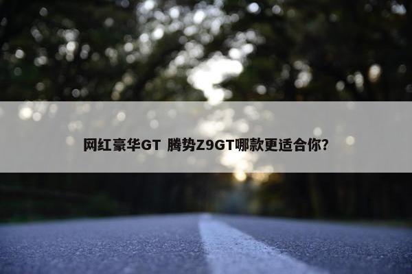 网红豪华GT 腾势Z9GT哪款更适合你？