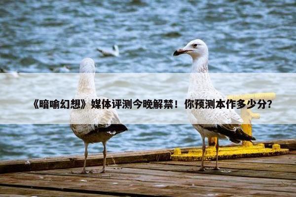 《暗喻幻想》媒体评测今晚解禁！你预测本作多少分？