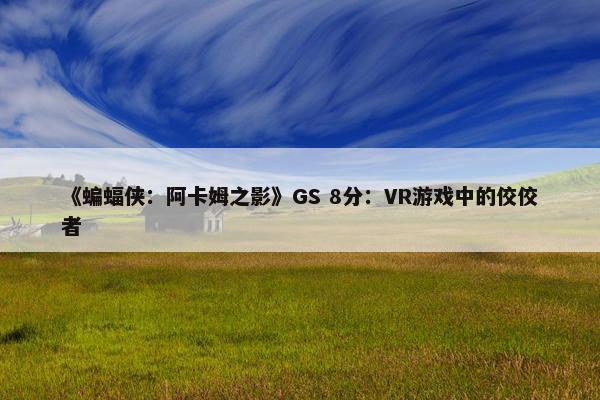 《蝙蝠侠：阿卡姆之影》GS 8分：VR游戏中的佼佼者