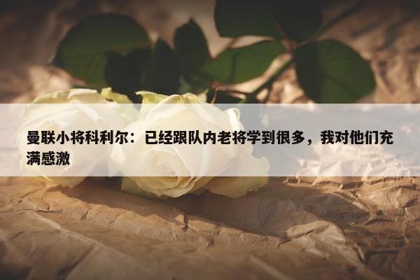 曼联小将科利尔：已经跟队内老将学到很多，我对他们充满感激