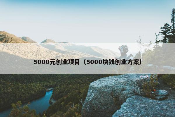 5000元创业项目（5000块钱创业方案）