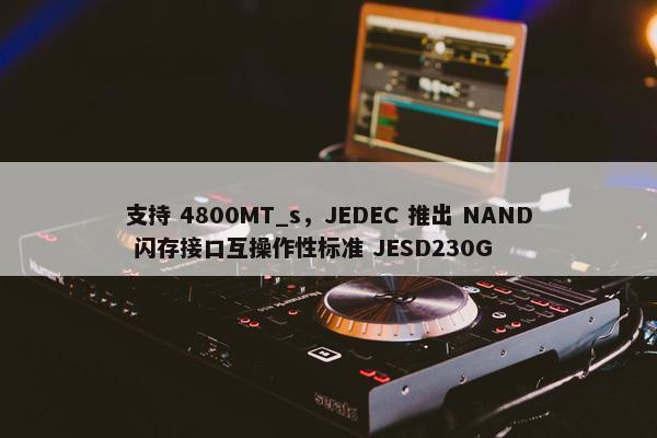 支持 4800MT_s，JEDEC 推出 NAND 闪存接口互操作性标准 JESD230G