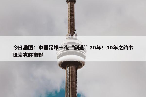 今日趣图：中国足球一夜“倒退”20年！10年之约韦世豪完胜南野