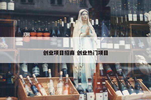 创业项目招商 创业热门项目