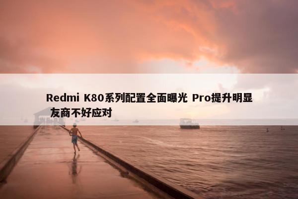 Redmi K80系列配置全面曝光 Pro提升明显 友商不好应对