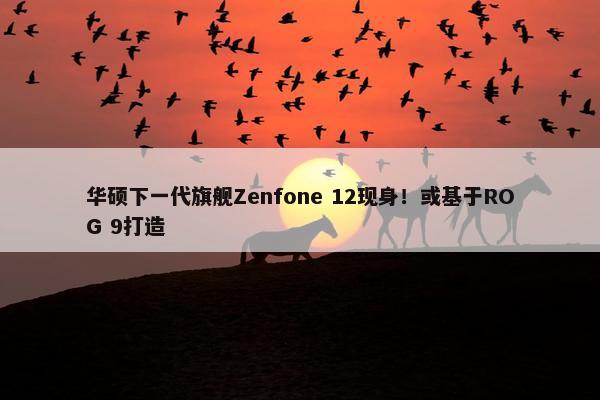 华硕下一代旗舰Zenfone 12现身！或基于ROG 9打造