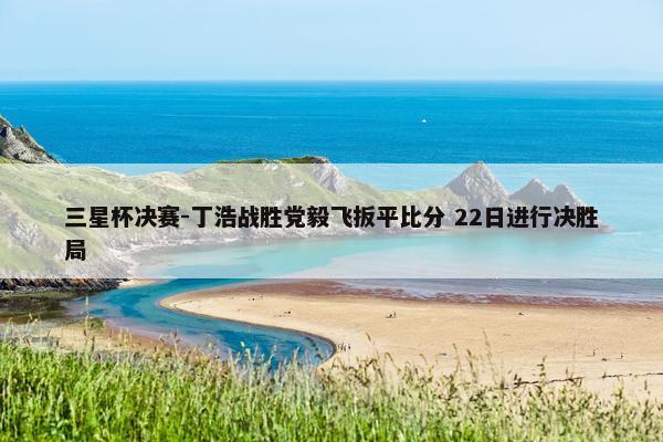 三星杯决赛-丁浩战胜党毅飞扳平比分 22日进行决胜局