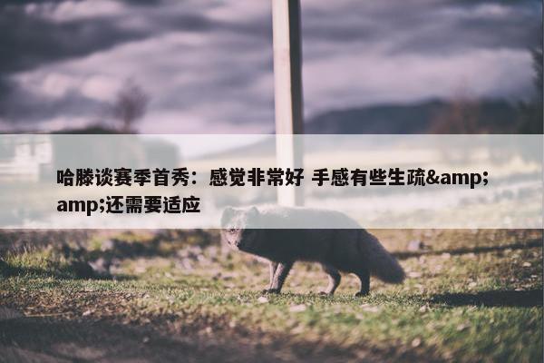 哈滕谈赛季首秀：感觉非常好 手感有些生疏&amp;还需要适应