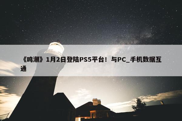 《鸣潮》1月2日登陆PS5平台！与PC_手机数据互通