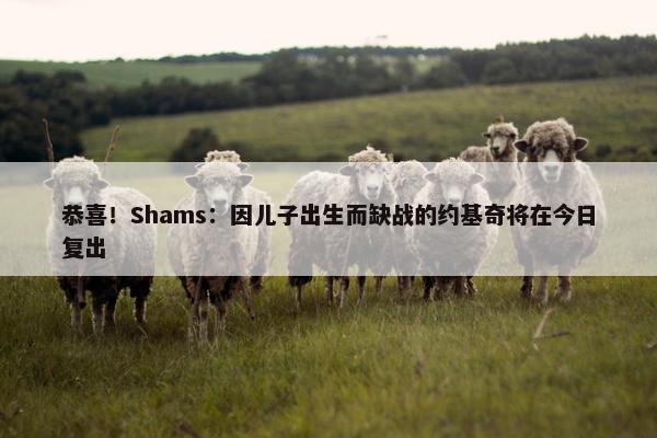 恭喜！Shams：因儿子出生而缺战的约基奇将在今日复出