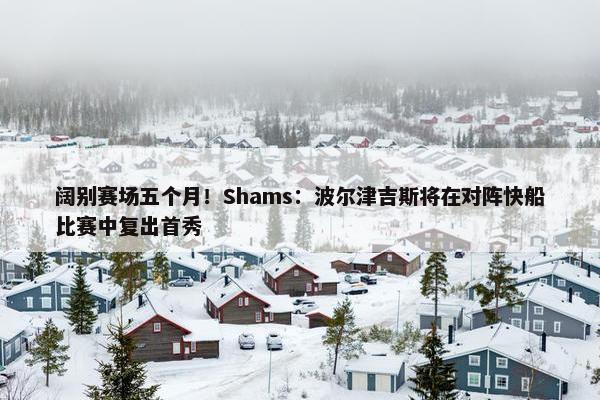 阔别赛场五个月！Shams：波尔津吉斯将在对阵快船比赛中复出首秀