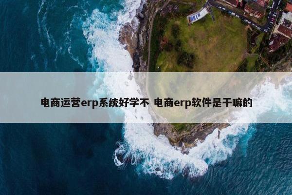 电商运营erp系统好学不 电商erp软件是干嘛的