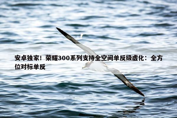 安卓独家！荣耀300系列支持全空间单反级虚化：全方位对标单反