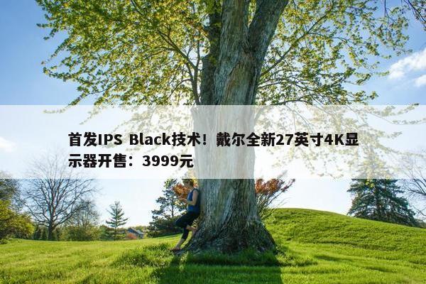 首发IPS Black技术！戴尔全新27英寸4K显示器开售：3999元