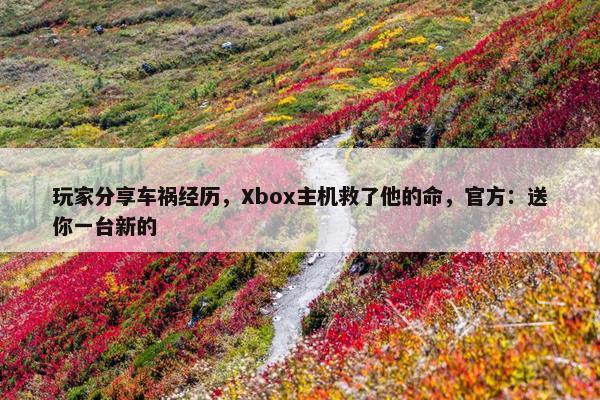 玩家分享车祸经历，Xbox主机救了他的命，官方：送你一台新的