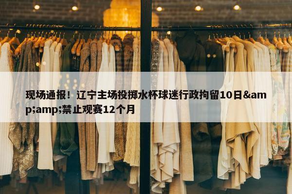 现场通报！辽宁主场投掷水杯球迷行政拘留10日&amp;禁止观赛12个月