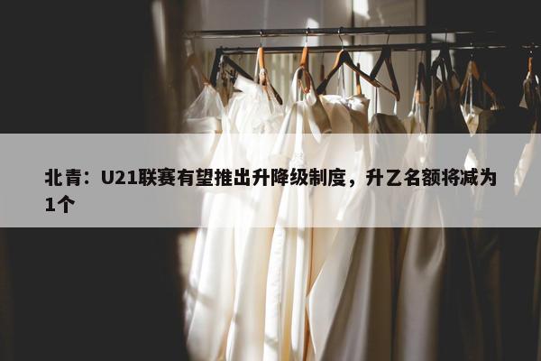 北青：U21联赛有望推出升降级制度，升乙名额将减为1个