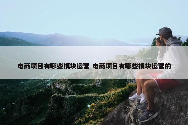 电商项目有哪些模块运营 电商项目有哪些模块运营的