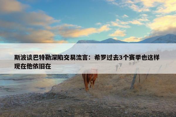 斯波谈巴特勒深陷交易流言：希罗过去3个赛季也这样 现在他依旧在