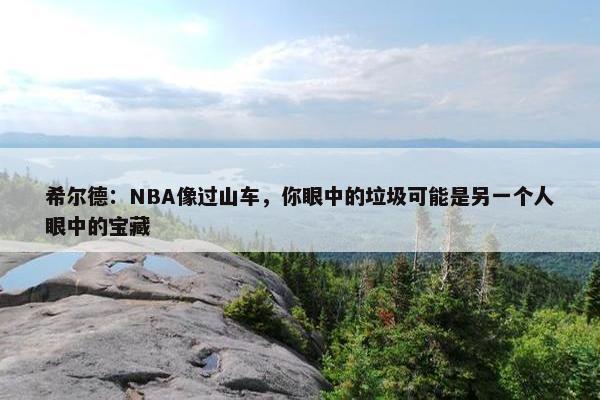 希尔德：NBA像过山车，你眼中的垃圾可能是另一个人眼中的宝藏