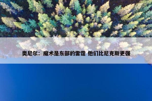 奥尼尔：魔术是东部的雷霆 他们比尼克斯更强