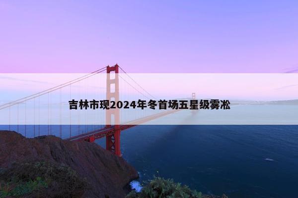 吉林市现2024年冬首场五星级雾凇