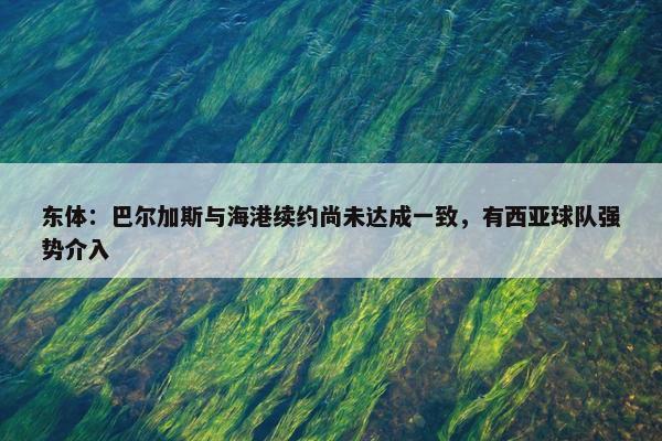 东体：巴尔加斯与海港续约尚未达成一致，有西亚球队强势介入