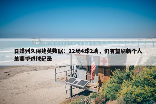 日媒列久保建英数据：22场4球2助，仍有望刷新个人单赛季进球纪录