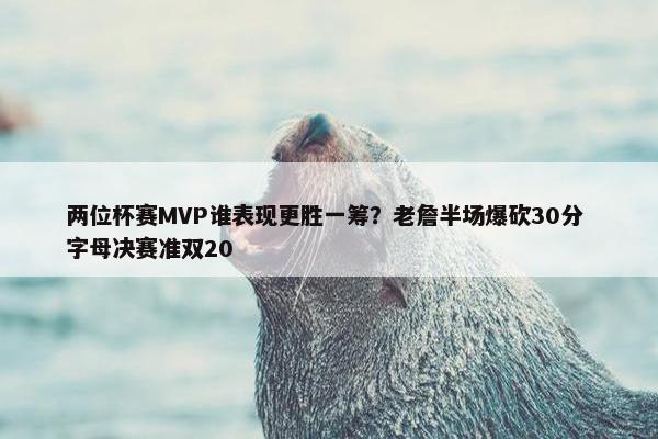 两位杯赛MVP谁表现更胜一筹？老詹半场爆砍30分 字母决赛准双20