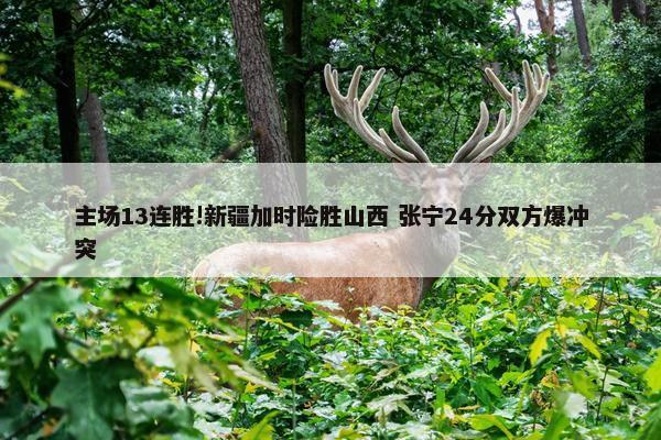 主场13连胜!新疆加时险胜山西 张宁24分双方爆冲突