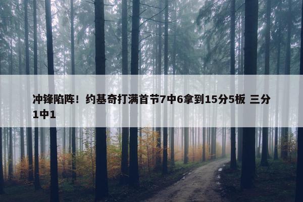 冲锋陷阵！约基奇打满首节7中6拿到15分5板 三分1中1