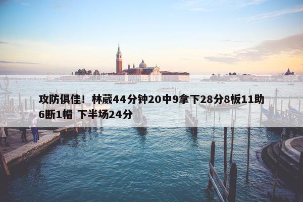 攻防俱佳！林葳44分钟20中9拿下28分8板11助6断1帽 下半场24分